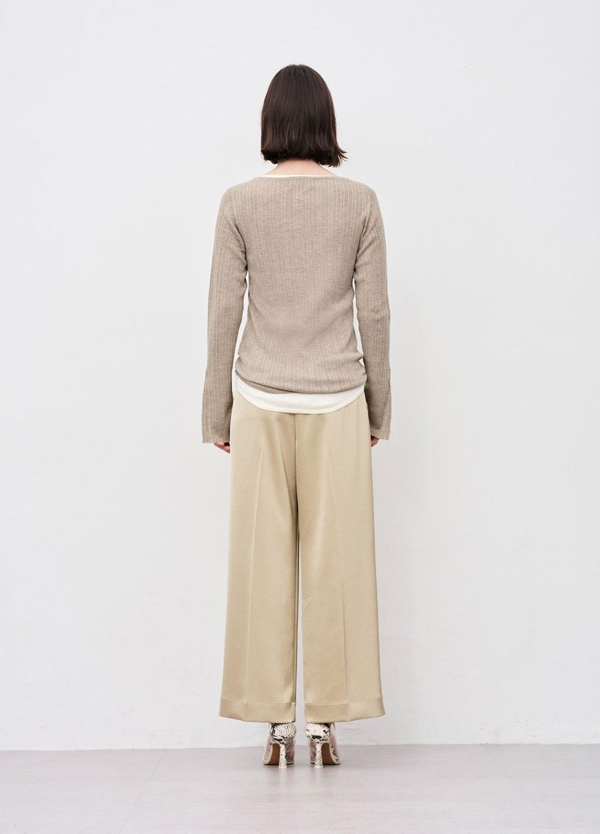 亨利領針織上衣